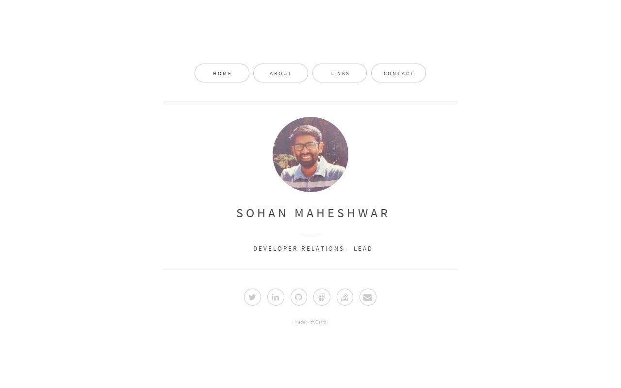 Carrd profile picture for @sohan